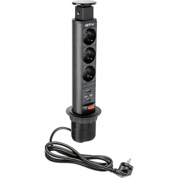GTV 3 Plug + 2 USB Switch (AE-BPW3S60U-20)