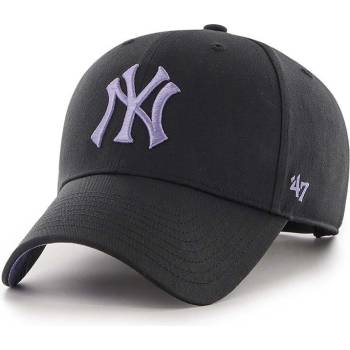 47 brand Шапка с козирка 47 brand MLB New York Yankees в черно с апликация B-ENLSP17CTP-BK (B.ENLSP17CTP.BK)