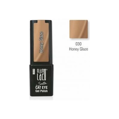 GlamLac Gel lak magnetický hnědý 030 Honey Glaze 6 ml