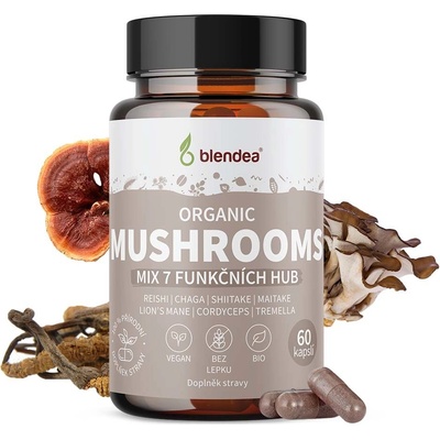 Blendea Mushrooms BIO Organic 60 kapslí