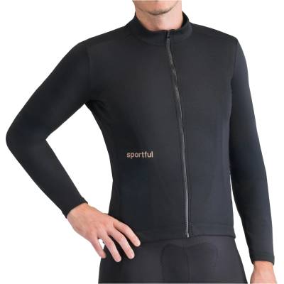 Sportful Мъжка фланелка с дълъг ръкав за колоездене Sportful Classic Thermal Jersey Cycling jersey - Black - размер XXL (056-3775-0115)