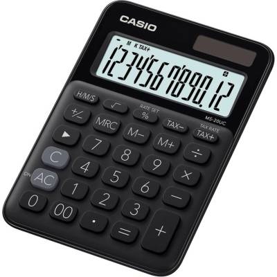 Casio Kalkulačka Casio MS 20 UC displej 12 míst - černá