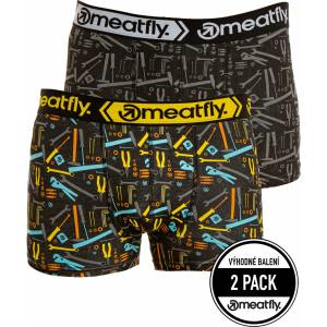 Meatfly мъжки боксерки Balboa Boxershorts Double Pack Tools | Черна | Размер Meatfly | Cheren | МЪЖЕ | S