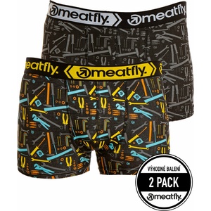 Meatfly мъжки боксерки Balboa Boxershorts Double Pack Tools | Черна | Размер Meatfly | Cheren | МЪЖЕ | S