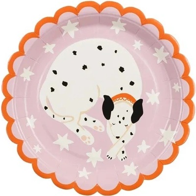 PartyDeco Papierové taniere Psík 18 cm