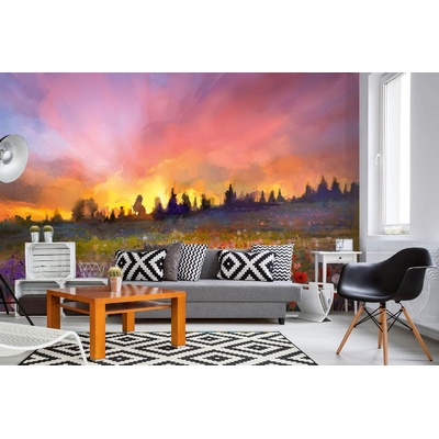 DIMEX ART Самозалепваща се флизелинова фототапета картина - цветна поляна 375 x 250 см