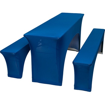 TENTino Elastický poťah STANDARD na pivný set 220x50 - 220x70 cm MODRÁ / ROYAL BLUE