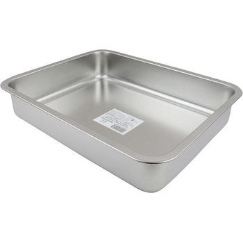 Elekom Тава инокс - ek-4030 ss, Висококачествена неръждаема стомана, размери 40х30х7 см (ek-4030 ss)