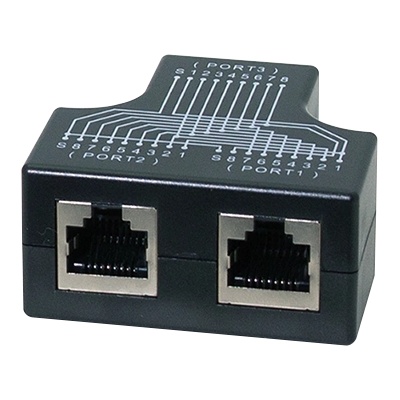 LogiLink Адаптер за разделяне на кабели от 1 гнездо RJ45 до 2 гнезда RJ45, 1: 1 паралелно
