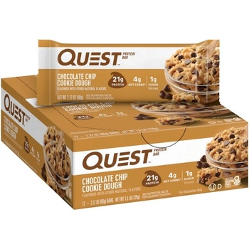 Quest Nutrition Quest Bar | Different Flavors [12 x 60 грама] Chocolate Chip Cookie Dough