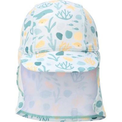 Little Dutch Бебешка шапка с протектор за врата Little Dutch - Seashells Multi Colour - размер 2, 1-2 г (CL25038855)