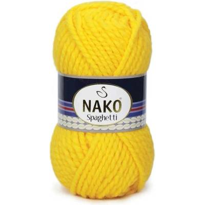 Nako Pletací příze Nako Spaghetti 1253 - žlutá