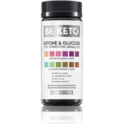 BeKeto Ketone Testovacie prúžky 200 ks
