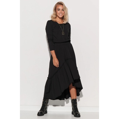 Makadamia Makadamia Woman's Dress M573 čierna