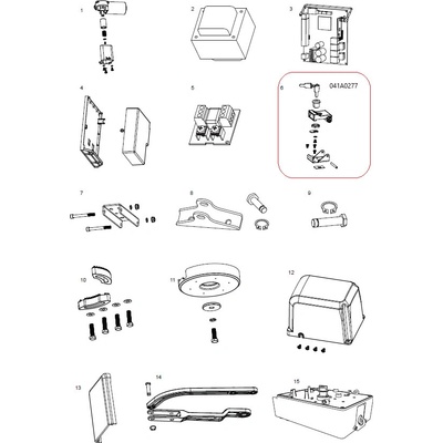 041A0277 odblokovací mechanismus s klíčem