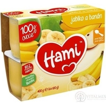 Hami 100% Ovocie Jablko a banán 4 x 100 g