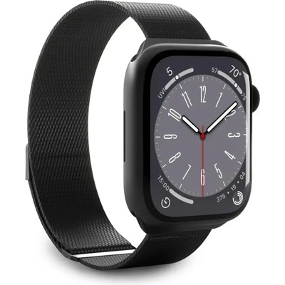 Puro Каишка за часовник Puro 'MILANESE' за Apple Watch 42-44-45-49m, черна (PUMILAW44BLK)