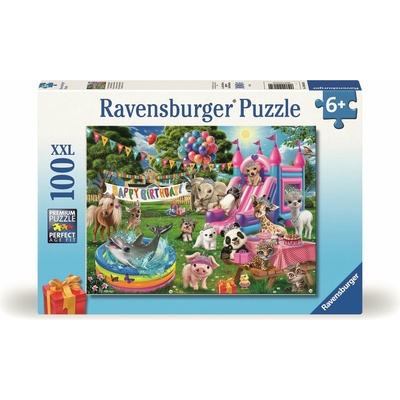 RAVENSBURGER Zvířecí narozeninová párty XXL 100 dílků