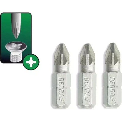 Dedra PZ1 25 mm 3 ks DED-18A01PZ10-03