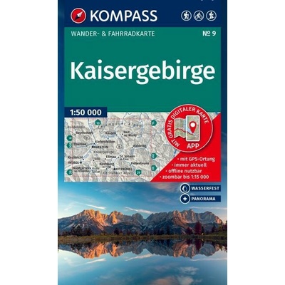 Kaisergebirge (Kompass - 9) - turistická mapa