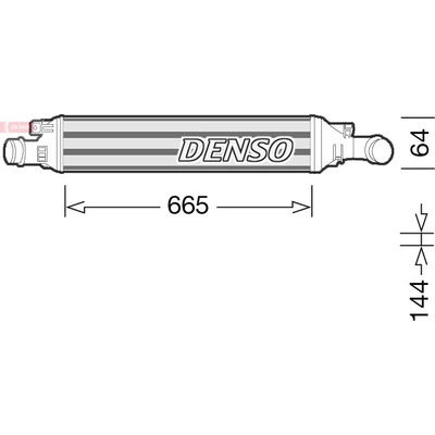 Chladič plniaceho vzduchu DENSO DIT02036