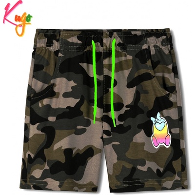Kugo dívčí maskáčové kraťasy TM6216 světlý maskáč