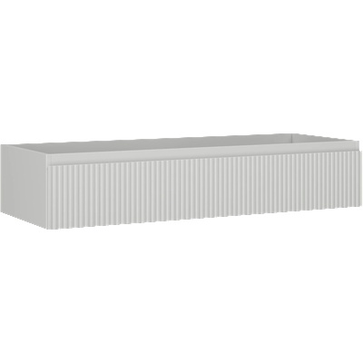 Mexen Rivel подшкафка за баня 120 см, 1 чекмедже, релефна, сива мат - 91A20-12023-1-BF62 (91A20-12023-1-BF62)