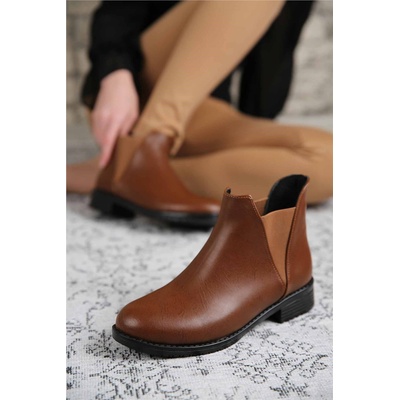 Moda Trend Дамски боти - Таба 298471 (298471_Кафяво)