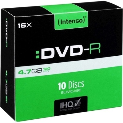 Intenso DVD-R 4,7GB 16x, slimbox, 10ks (4101652)