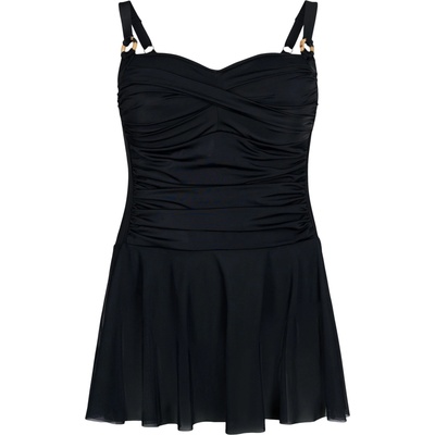Zizzi Бански костюм рокля 'Stua' черно, размер 48