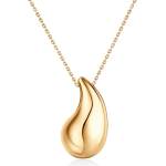 SAVICKI Колие с капка, злато 585 42 см