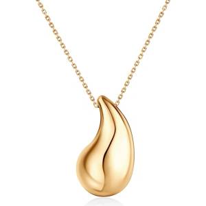 SAVICKI Колие с капка, злато 585 42 см