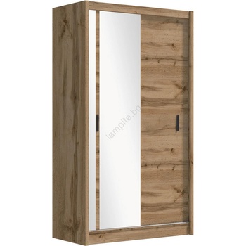 EMS Гардероб с огледало SABRINA 150x215 см, дъб волтан (MT0043)
