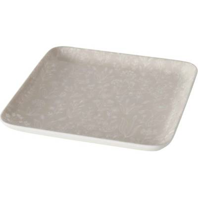 Boltze Obědový talíř Sanela 22 x 22 cm černý béžová