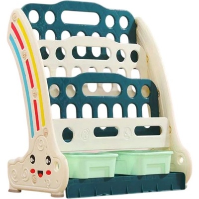 Feelkids Детска етажерка за книги и играчки Feelkids - Зелена (FQ-SN-HL006-GN)