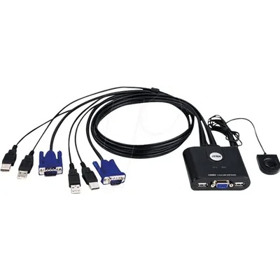 ATEN Превключвател KVM ATEN CS22U, 2x 1, USB (CS22U-AT)