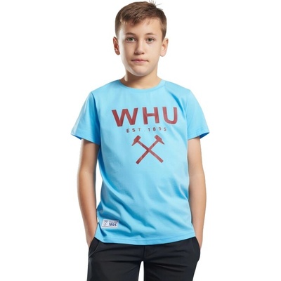 West Ham United WHU 1895 detské tričko svetlomodré