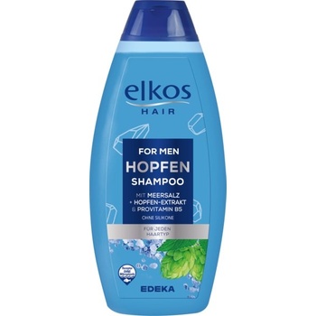 Elkos Men Intense pečující šampon s výtažkem chmelu a obsahem Provitaminu B5 500 ml