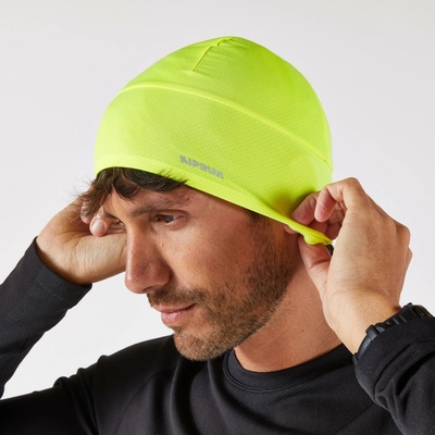 Kiprun Hrejivá bežecká čiapka Warm+ V2 žltá