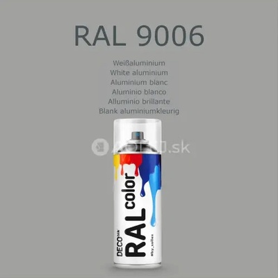 Zollex Deco Blik RAL 9006 Farba v spreji - biely hliník 400ml