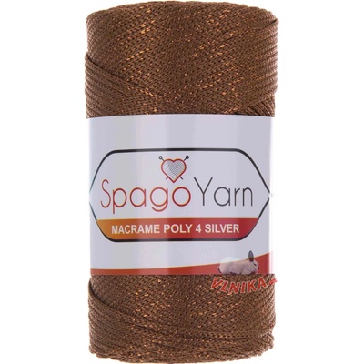 Spago Příze Macrame Poly 4 silver Varianta: 203