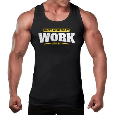 Motivated tílko do posilovny WORK for it 338 černá