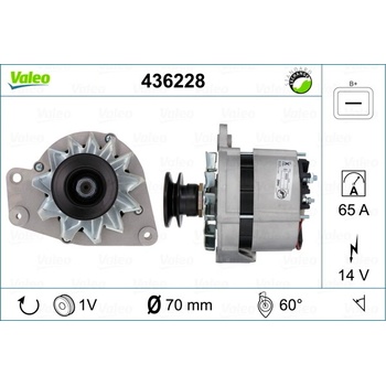 Alternátor VALEO 436228
