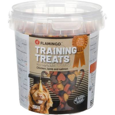 Flamingo Training Treats лакомство за награда - пилешко, агнешко, сьомга 500 г