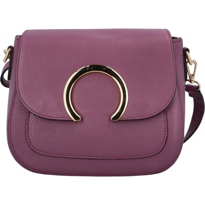 Luxusní dámská kožená crossbody Juliette fialová