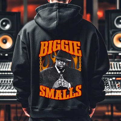 Мъжко Худи Biggie SmallsPR-527 - Черен , размер