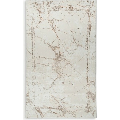 Takoy Koberec 60x100 cm světle šedý, béžový s abstraktním vzorem ASIA 2-HF-489222 | 60 x 100 cm