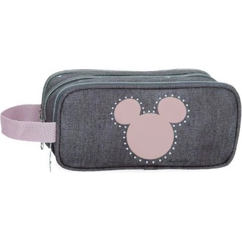 Joumma Bags Овален несесер Joumma - Mickey Studs, 3 ципа, с дръжка