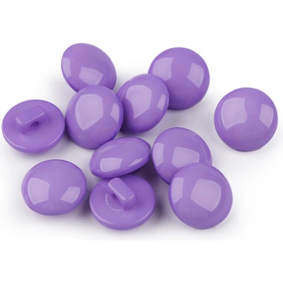 Pro Háčkování Knoflík kulatý fialový 12,5 mm 10 ks