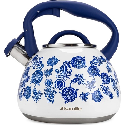 Kamille FOLKLOR 2,7 l bílý s modrými květy
